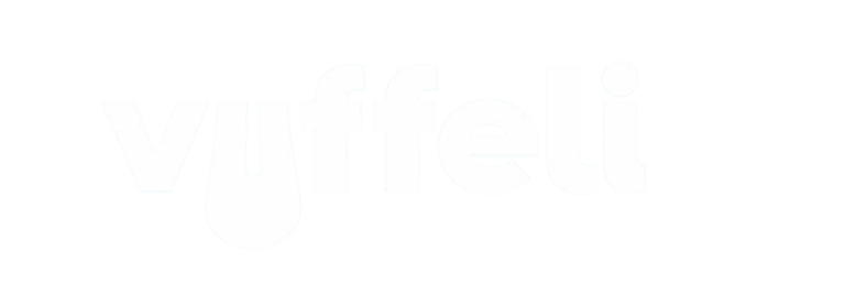Vuffeli logo hvid